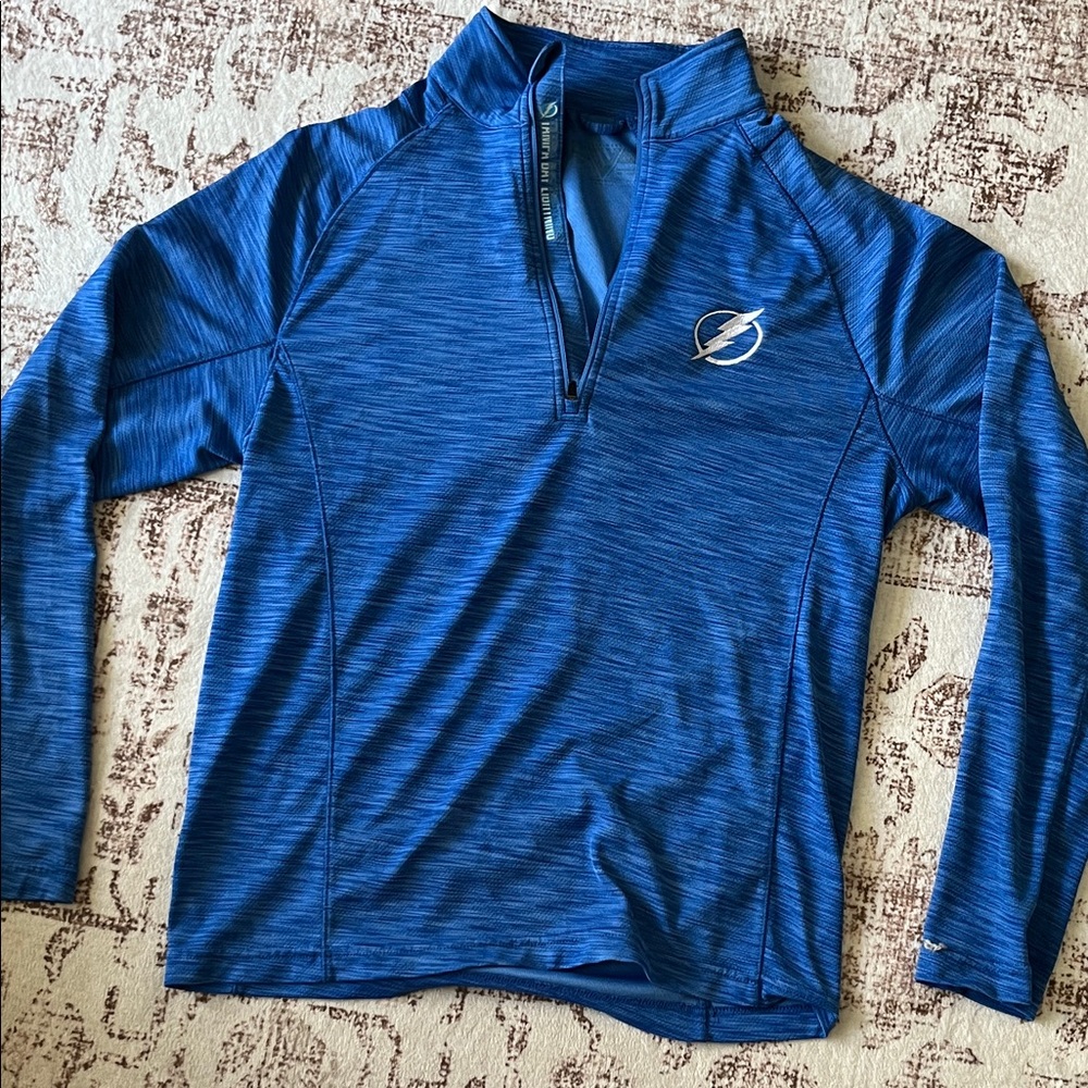 Lightning Quarter-Zip Pullover with Logo